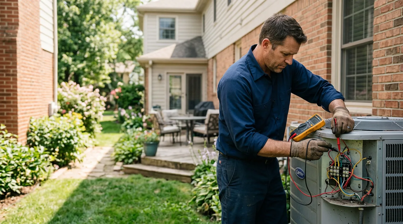 HVAC technician working near Guymon, OK